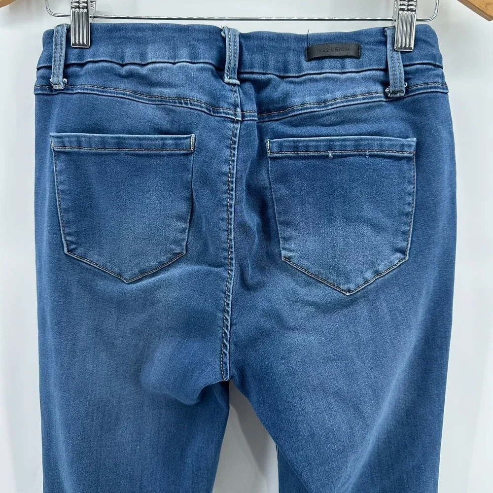 1822 Denim Jeans Womens 8/29 Blue Better Butter Slim Straight Mid-Rise Whisker